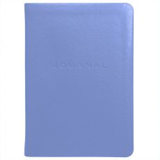 Simulated Leather Travel Journal Ruled - Metal Kid Periwinkle