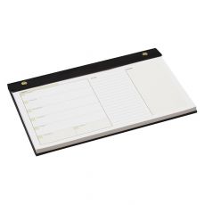 Undated Weekly Pad Leather Planner - 7" x 11"